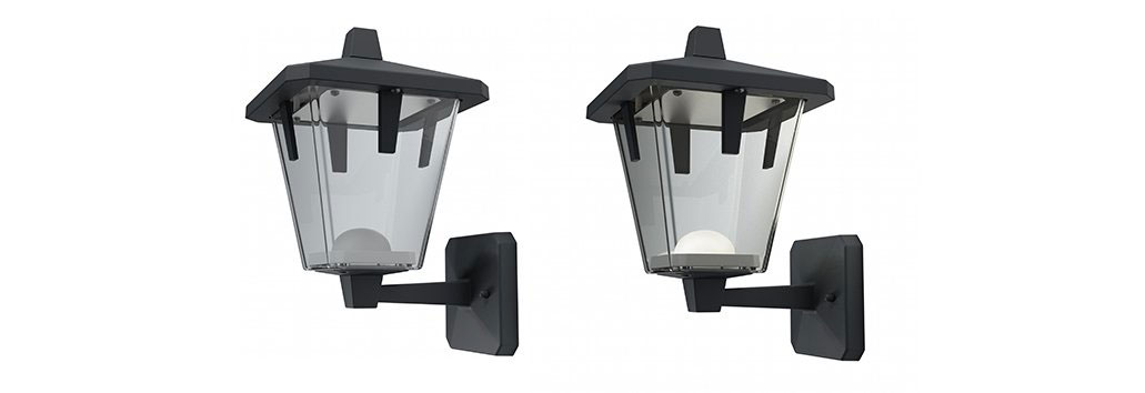 Luminaria de exerior con tecnología led integrada Luminaria de exerior con tecnología led integrada