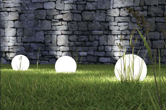Lámparas de jardín estilo bola Lámparas de jardín estilo bola