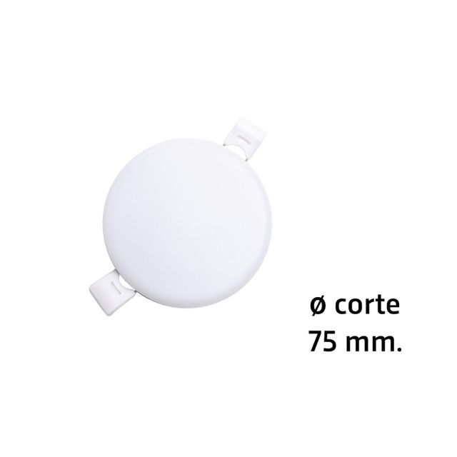 Downlight Led redondo empotrable sin marco Selene para sustitución directa 9W 3000°K øcorte: 75 mm. (ALG 67024)