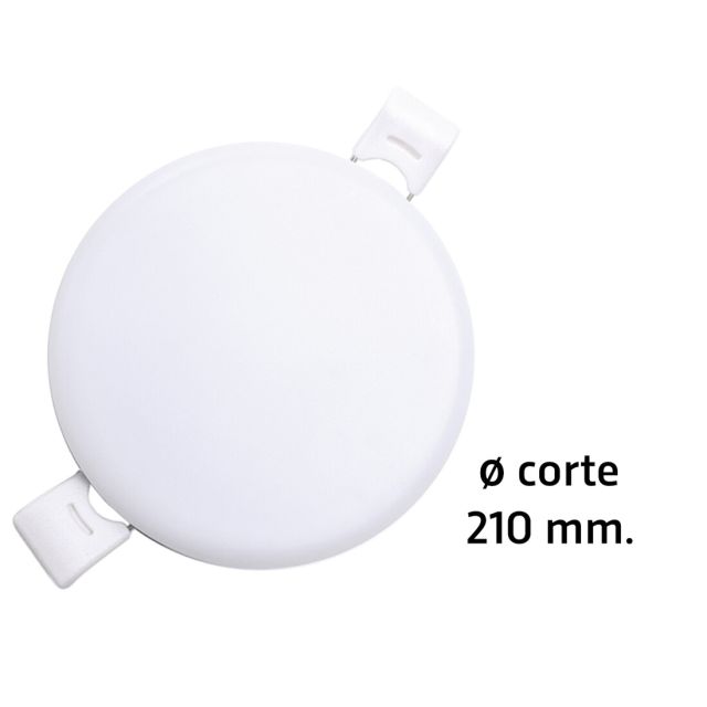 Downlight Led redondo empotrable sin marco modelo Selene para sustitución directa 24W 3000°K øcorte: 210 mm. (ALG 67021)