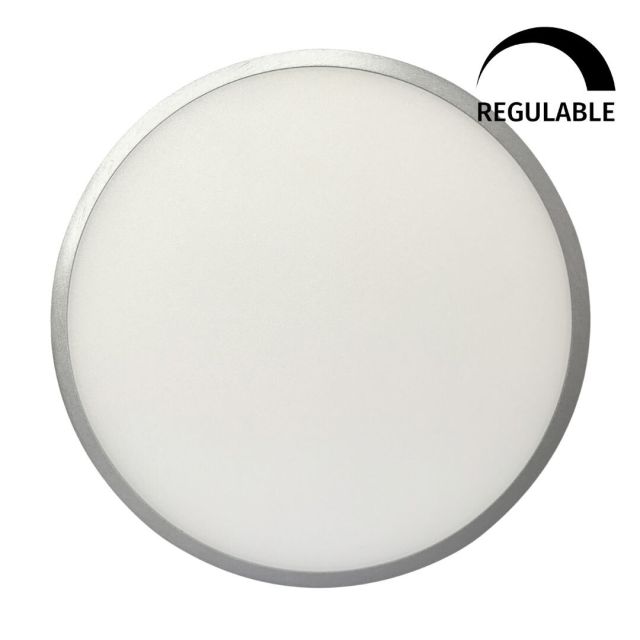 Downlight Led redondo empotrable profesional regulable Nimag plata 16W 1550Lm 4000°K IP44 (Ledbay NMG-ERP-16-40-RT)