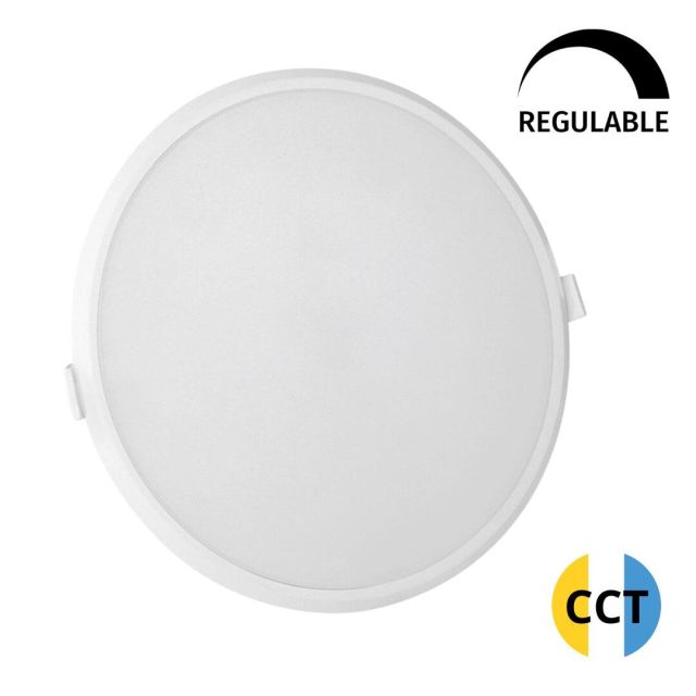 Downlight Led empotrable Smart CCT regulable de 2700°K a 6500°K + intensidad 22W 2000Lm (Spectrum SLI038017CCT)