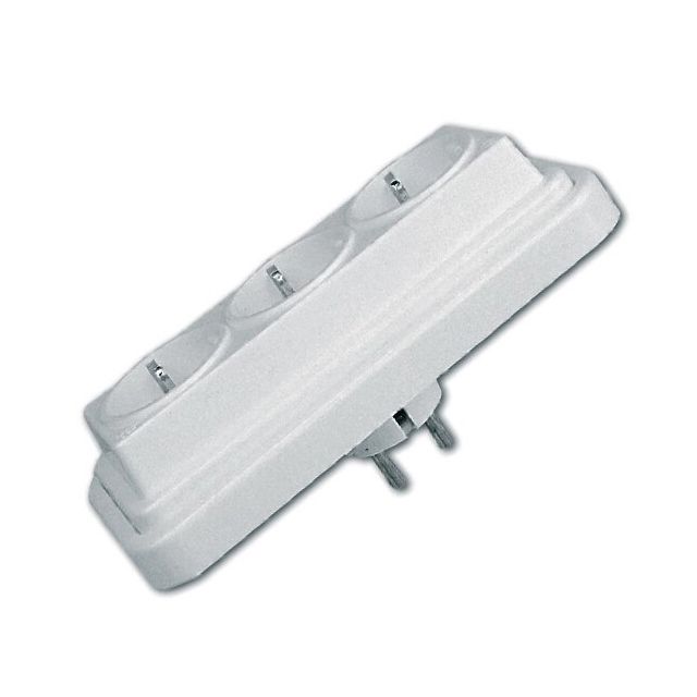 Multiconector triple TTL blanco (Fontini 20-145-05-2)