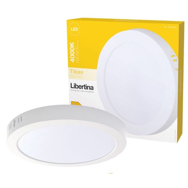 Plafón Led Tikan Libertina redondo blanco 18W 4000K 1600 Lm Ø216 mm (GSC 600505001)