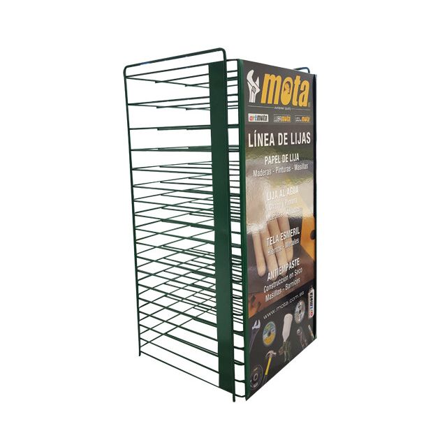 Expositor vacio para lijas 545x255x275mm (Mota EX20)