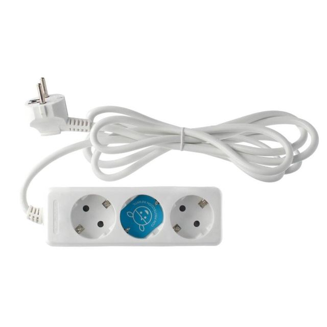 Base múltiple serie estándar 3 tomas 1,5 metros blanca (GSC 000000008)