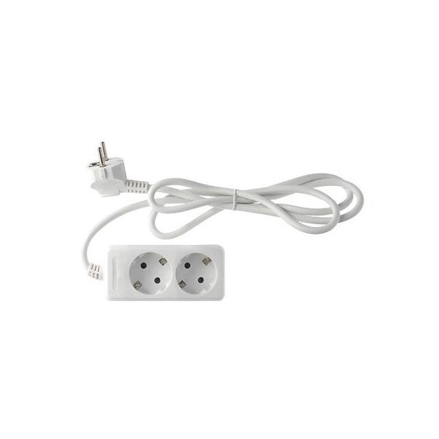 Base múltiple serie estándar 2 tomas 3 metros blanca (GSC 100005019)