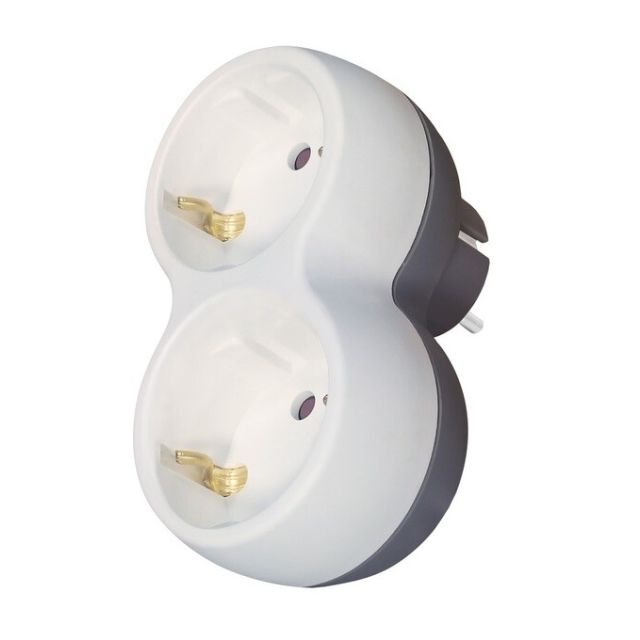 Adaptador doble salida blanco (GSC 103000019)