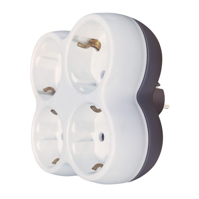 Adaptador 4 salidas blanco (GSC 103000021)