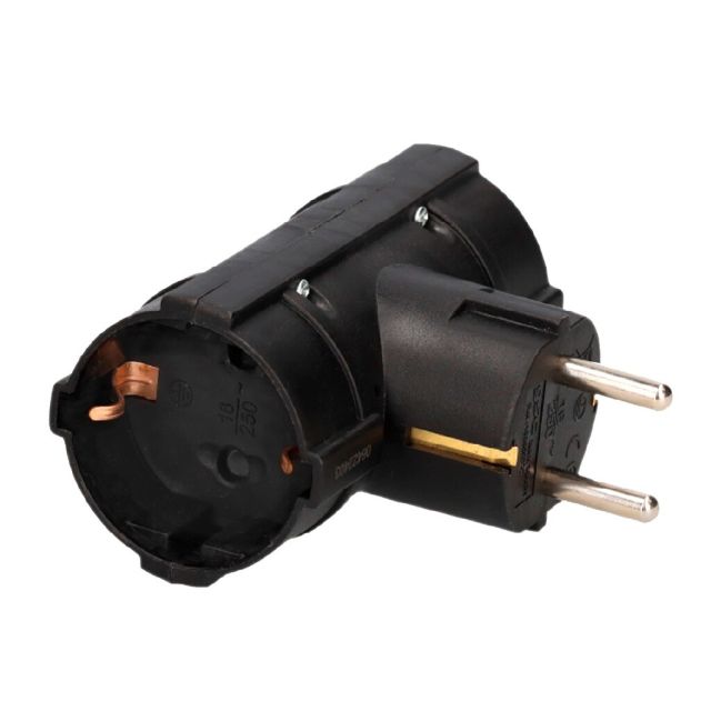 Adaptador bipolar doble con TTL 3680W 250V 16A (GSC 103000029)