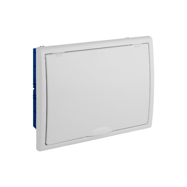 Caja empotrable tabique hueco 12 elementos cuadro y puerta blanca 277x220x72mm. (Solera 8688HGW)