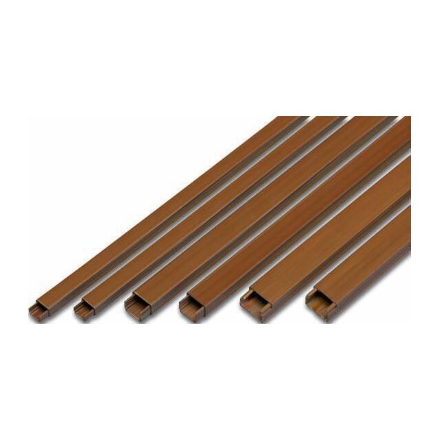 2m. de canaleta adhesiva marrón 13x18mm. ( F-bright 0971529-MO)