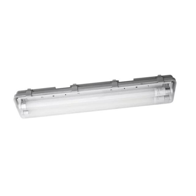 Regleta estanca con 2 tubos Led Essential 7W 4000K 1200Lm 651mm. IP65 (Ledvance 4058075762558)