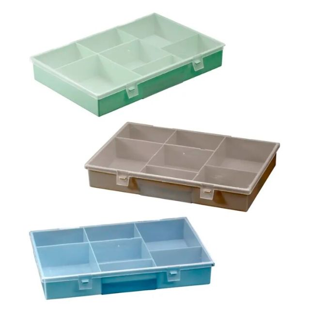 Estuche multiusos multicolor 7 separadores 270x180x40mm (Plastics 2002)