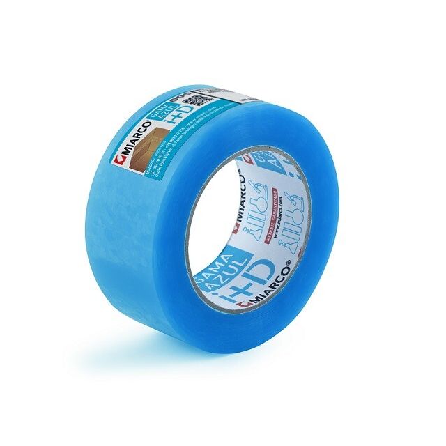 Cinta adhesiva polipropileno gama Azul transparente 48mmx132m (Miarco 24691)