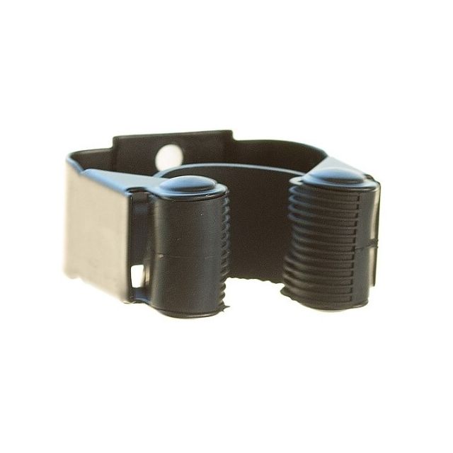 Cuelga escobas pinza negro adhesivo o tornillo (Koppels E1006N)