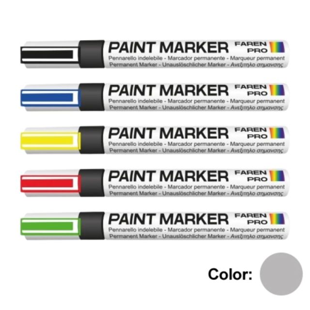Rotulador permanente Paint Marker plata 7 ml. (Faren 861ARG)