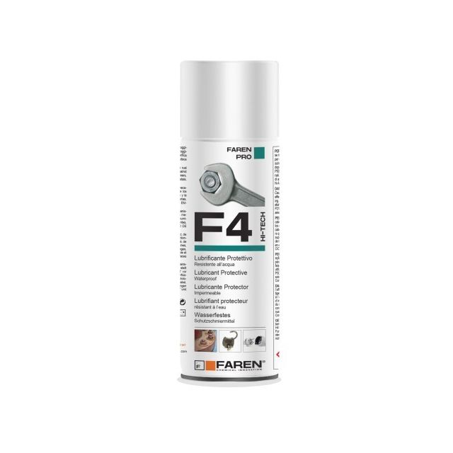 Spray lubricante aflojatodo multiusos F4 400ml. (Faren 974003)