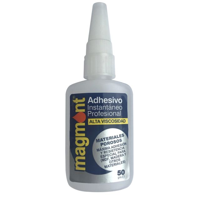 Adhesivo instantáneo profesional Ciano Magmont de viscosidad alta 50 gr