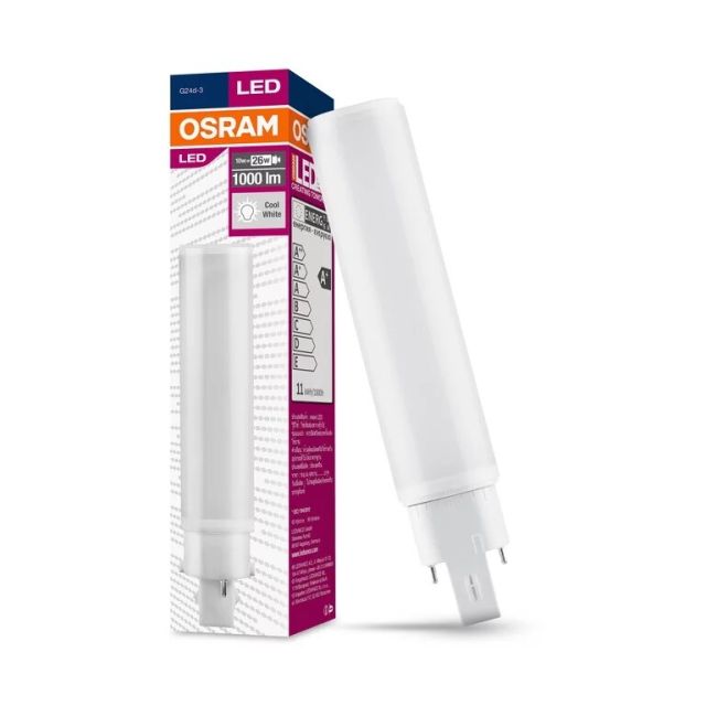 Lámpara Led PL 2 Pin G24d-3 9W 4000K (Osram 558601)