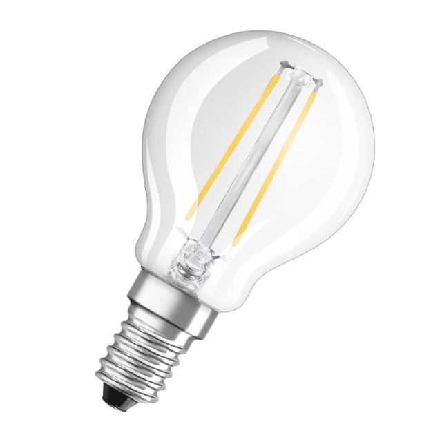 Lámpara esférica cristal Led 2700K E14 1,6W (Osram 400320)