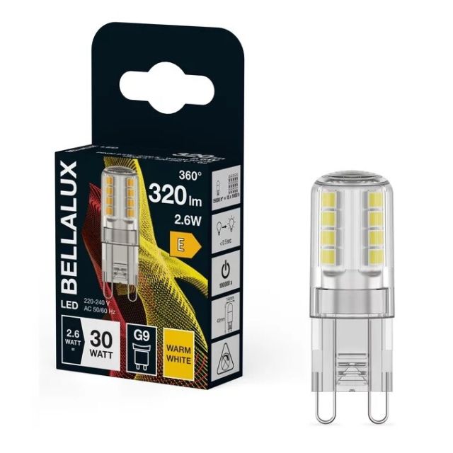 Lámpara Led G9 2,6W 2700°K 320Lm (Bellalux 4058075135963)