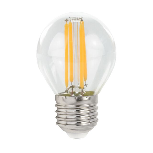 Lámpara esférica cristal Led clara E27 4W 2700°K 500Lm (Spectrum WOJ+14072)