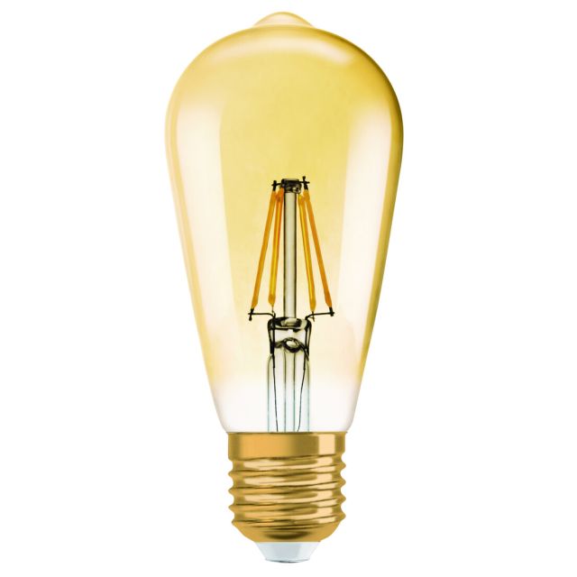 Lámpara Led pera cristal edición Vintage 1906 Osram E27 4W 2400°K 410Lm. (Osram 091377)
