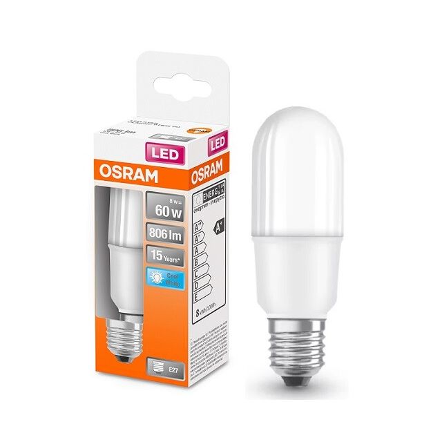 Lámpara Led tubular E27 8W 4000°K 806Lm (Osram 4058075428508)