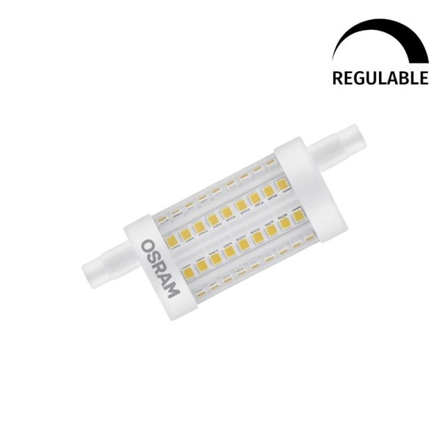Lámpara Led lineal regulable R7S 8,5W 2700°K 1055Lm 78mm (Osram 432512)