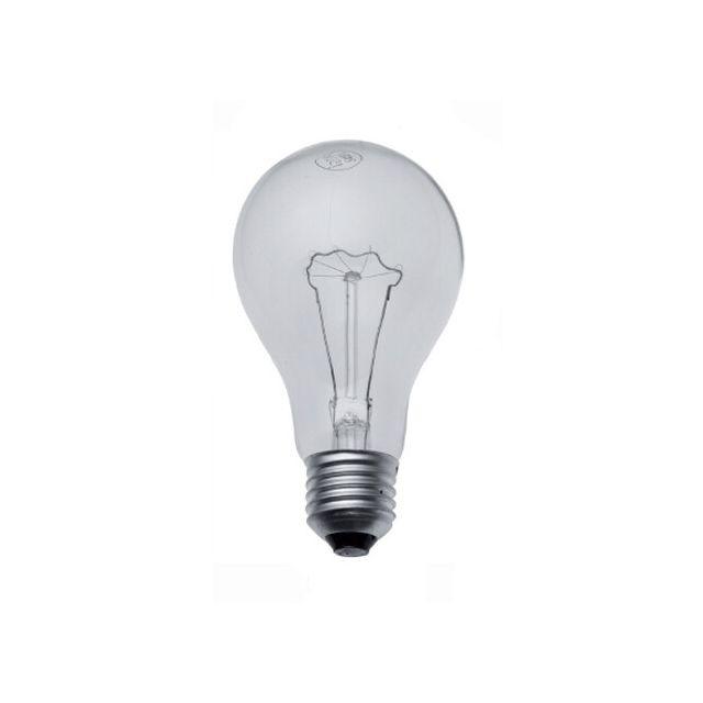 Lámpara incandescente standard reforzada E27 150W 80X150mm.