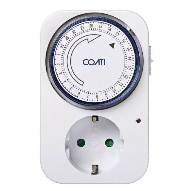 Programador diario 24h. ajuste 15 min. blanco Coati (Simon AF131412)