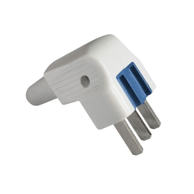 Clavija bipolar para cocina con contacto de tierra 25A 250V (Solera 6828K)