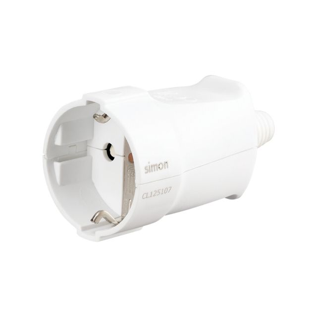 Base aérea schuko blanca 16A 250V (Simon CL125107)