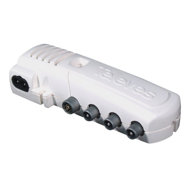 Amplificador de vivienda CEI 5 salidas (4+TV) (Televes 552940) (Blíster)