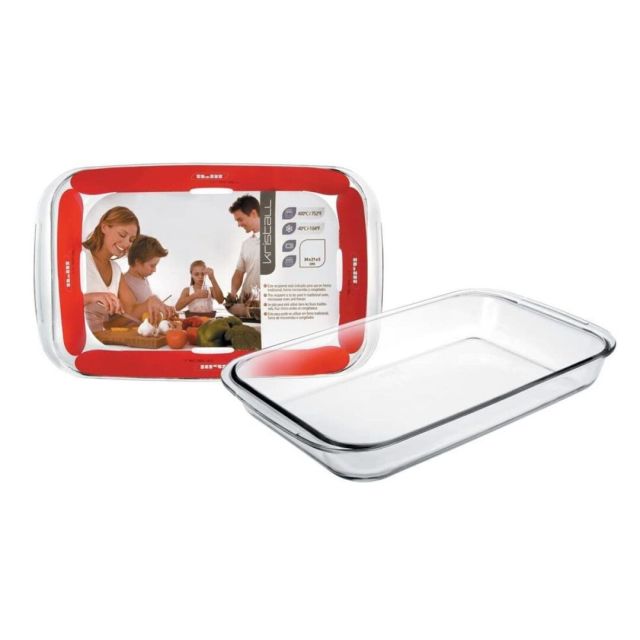Fuente horno de vidrio rectangular 30x18x5cm (Ibili 480730)