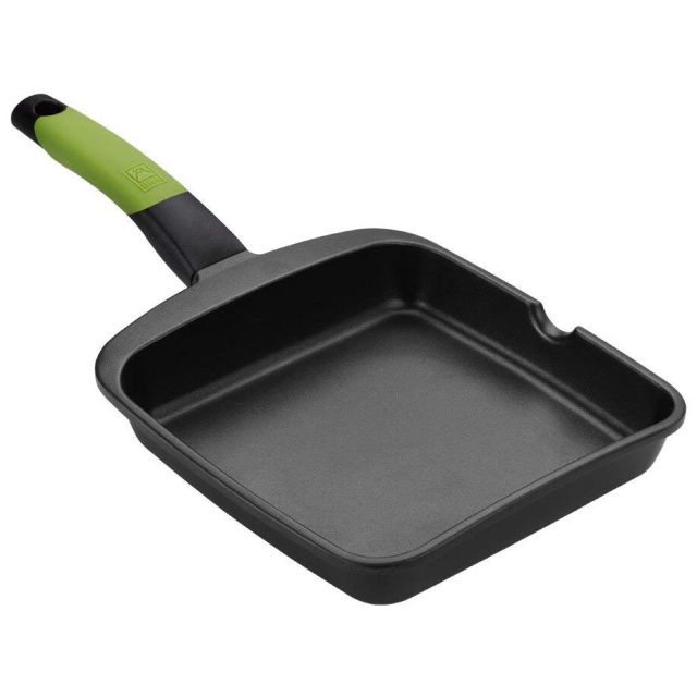 Asador grill listo Prior de aluminio fundido 28x28cm. (Bra A121459)