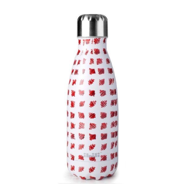 Botella termo de pared doble sin BPA inoxidable 18/10 335 ml. Doodle (Ibili 758435K)
