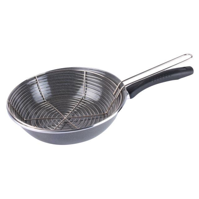 Sartén freidora Parma de acero esmaltado vitrificado ø26cm. (Magefesa 1101878)