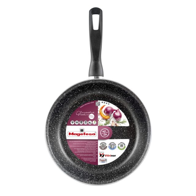 Sartén K2 Gransasso de acero esmaltado vitrificado ø18cm. (Magefesa 2108232)