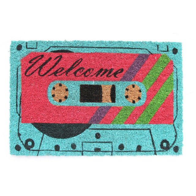 Felpudo de coco estampado modelo "Welcome" 40x60 cm.