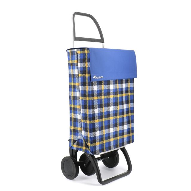 Carro compra Jean Ln Scottish 4 ruedas azul amarillo (Rolser JEA036)