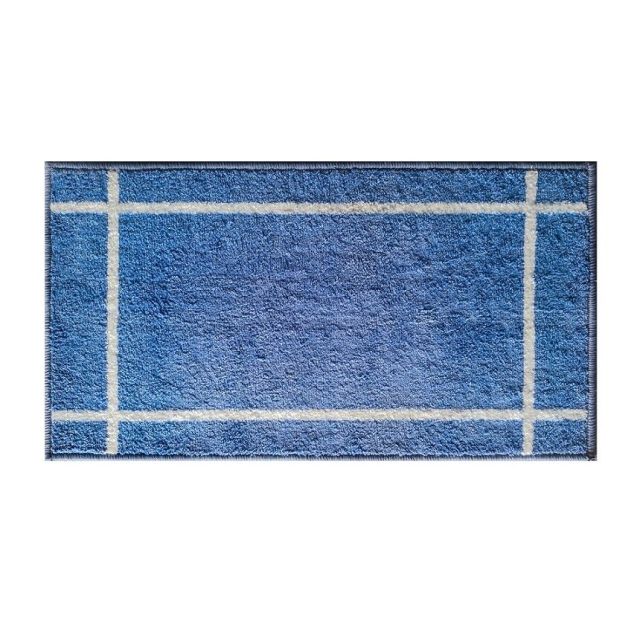 Alfombra de baño textil Milos azul marino 75x40cm (Dintex 04301)