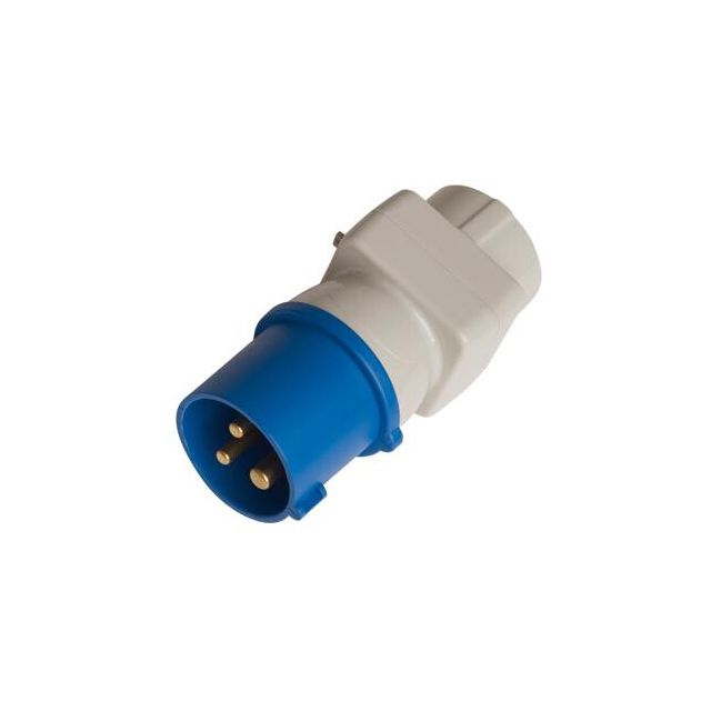 Adaptador clavija cetac 3P (2P+T) a base aérea schuko Ø4,8mm IP44 (GSC 2300738)
