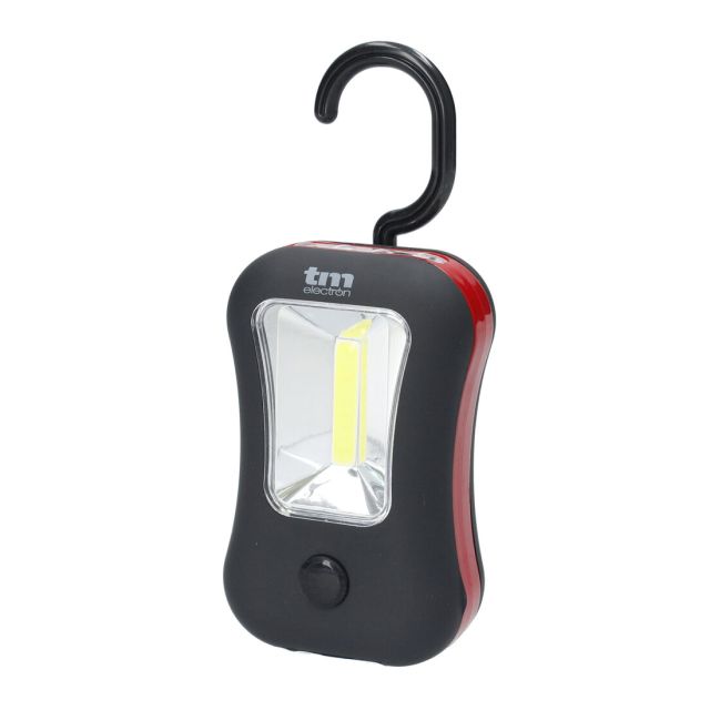 Linterna Led COB con gancho e imán ultrabrillante 3W (TM Electron TMTOR031)