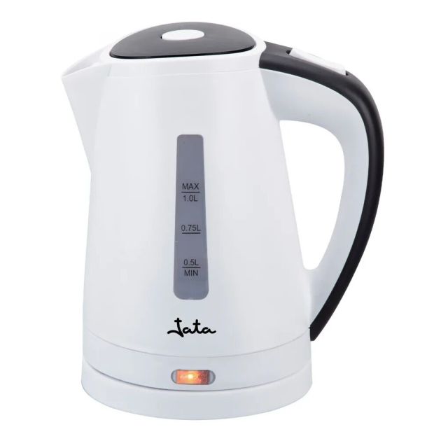 Hervidor de agua base rotativa blanco 1L. 1500 W (Jata HA701)