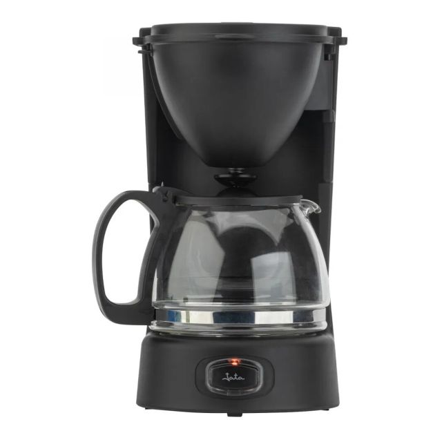Cafetera de goteo con jarra de cristal negra 750 ml de 2 a 8 tazas 650W (Jata JECA1750)