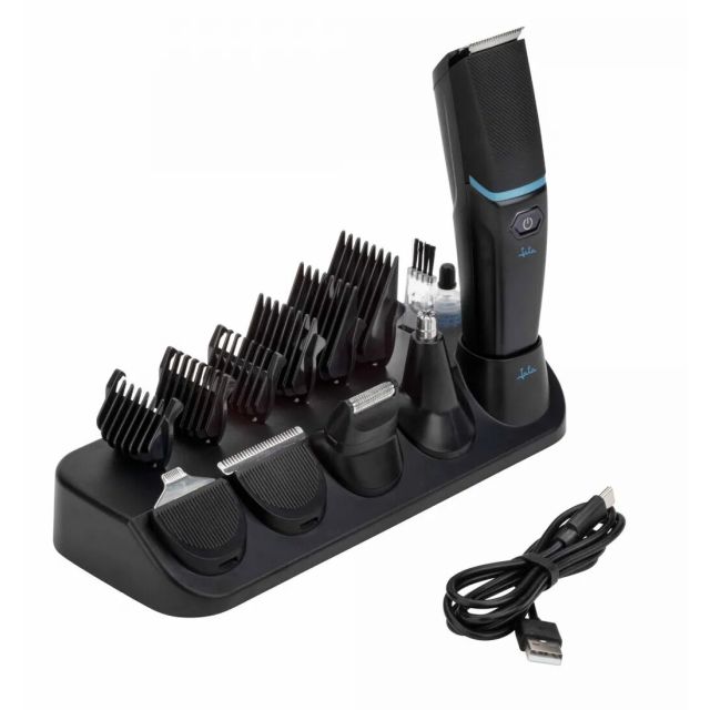 Cortapelos y afeitadora corporal inalámbrica 5 en 1 con accesorios (Jata JBCP3538)