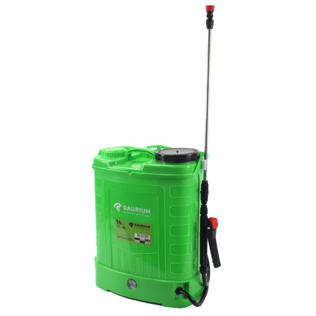 Pulverizador sulfatador automático tipo mochila 16 litros (Saurium 48522)