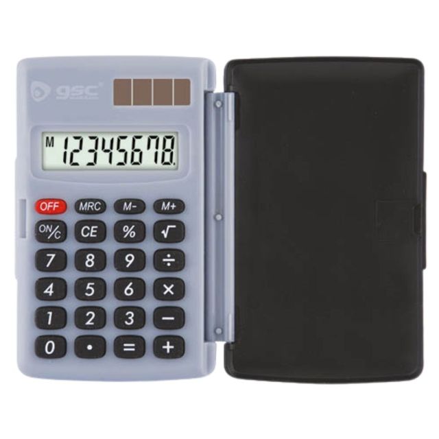 Calculadora de bolsillo con tapa 8 digitos (GSC 002402598)